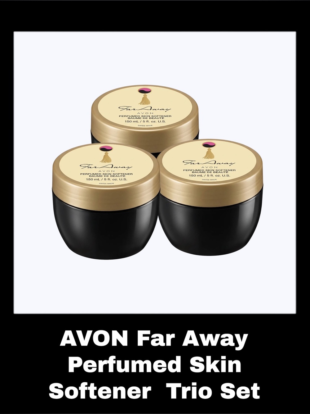 AVON Far Away 5.0 Fluid Ounces Perfumed Skin Softener Trio Set